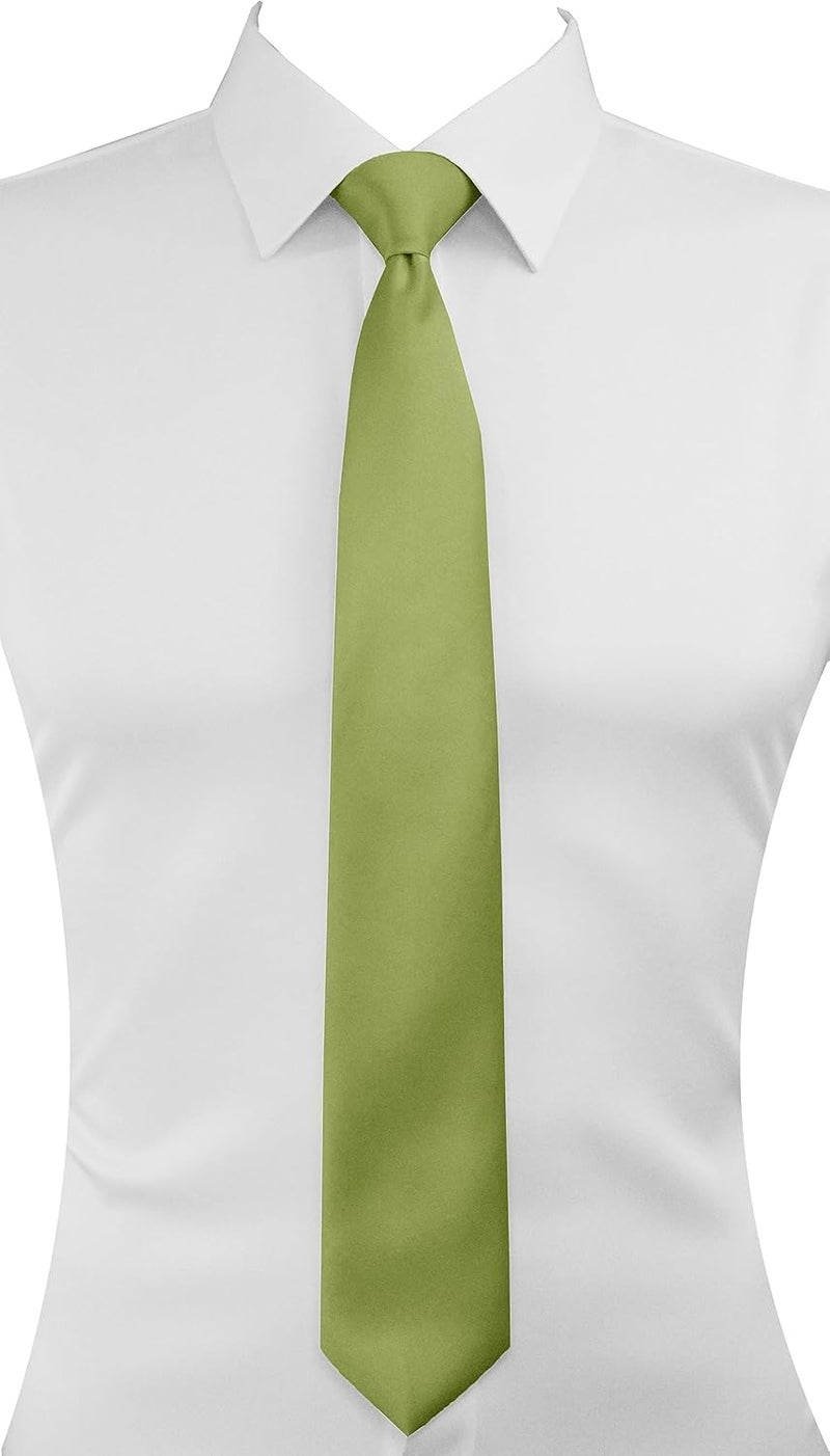 Trilece Ties for Men - Men's Solid Color Ties - Formal Neckties for Men - Neck Tie for Man - Image 1